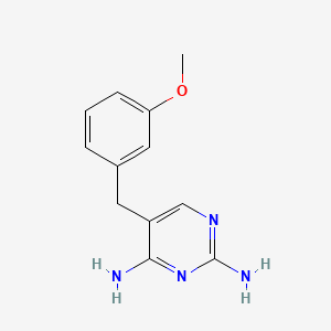 molecular formula C12H14N4O B1595913 2,4-Diamino-5-(3-methoxybenzyl)pyrimidine CAS No. 59481-28-6