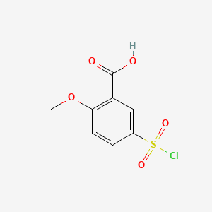 molecular formula C8H7ClO5S B1595918 5-(Chlorosulfonyl)-2-methoxybenzoic acid CAS No. 51904-91-7