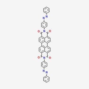 molecular formula C48H26N6O4 B1595938 7,18-bis(4-phenyldiazenylphenyl)-7,18-diazaheptacyclo[14.6.2.22,5.03,12.04,9.013,23.020,24]hexacosa-1(23),2,4,9,11,13,15,20(24),21,25-decaene-6,8,17,19-tetrone CAS No. 3049-71-6