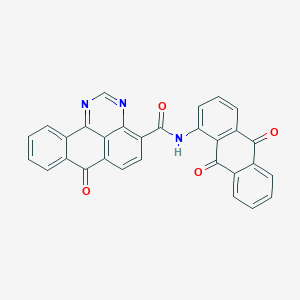 molecular formula C30H15N3O4 B1595949 N-(9,10-dihydro-9,10-dioxoanthracen-1-yl)-7-oxo-7H-benzo[e]perimidine-4-carboxamide CAS No. 4216-01-7