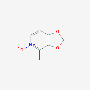 molecular formula C7H7NO3 B159595 4-Methyl-5-oxido-[1,3]dioxolo[4,5-c]pyridin-5-ium CAS No. 139645-22-0