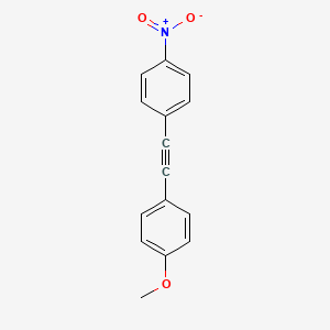 molecular formula C15H11NO3 B1595977 1-Methoxy-4-((4-nitrophenyl)ethynyl)benzene CAS No. 39082-40-1