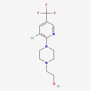 2-{4-[3-Chloro-5-(trifluoromethyl)-2-pyridyl]piperazino}ethan-1-ol