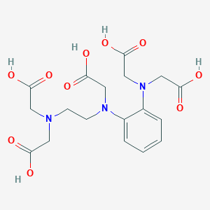 molecular formula C18H23N3O10 B015960 苯乙烯乙二胺五乙酸 CAS No. 126736-75-2