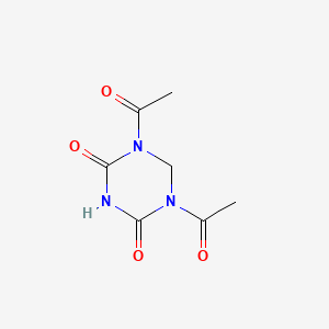 1,3,5-Triazine-2,4(1H,3H)-dione, 1,5-diacetyldihydro-