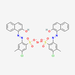 molecular formula C17H13ClN2O4SSr B1596026 Strontium bis[2-chloro-5-[(2-hydroxy-1-naphthyl)azo]toluene-4-sulphonate] CAS No. 73263-40-8