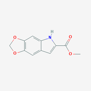 molecular formula C11H9NO4 B159603 Methyl 5H-[1,3]dioxolo[4,5-f]indole-6-carboxylate CAS No. 136818-52-5