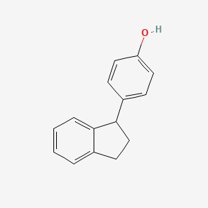 molecular formula C15H14O B1596056 4-(1-Indanyl)Phenol CAS No. 5402-37-9