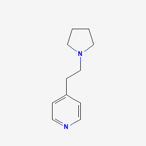 molecular formula C11H16N2 B1596068 4-[2-(Pyrrolidin-1-yl)ethyl]pyridine CAS No. 67580-65-8