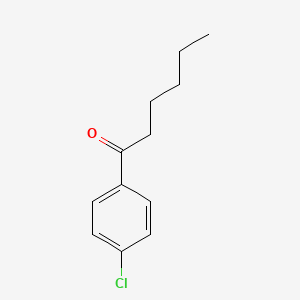 molecular formula C12H15ClO B1596076 1-(4-Chlorophenyl)hexan-1-one CAS No. 7295-50-3