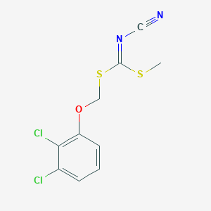 molecular formula C10H8Cl2N2OS2 B1596080 [(2,3-Dichlorophenoxy)methylsulfanyl-methylsulfanylmethylidene]cyanamide CAS No. 353254-72-5