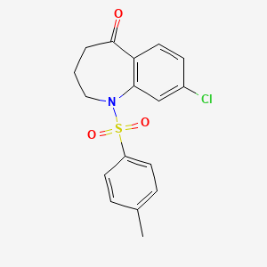 molecular formula C17H16ClNO3S B1596087 8-chloro-1-(4-methylphenyl)sulfonyl-3,4-dihydro-2H-1-benzazepin-5-one CAS No. 38314-49-7