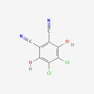 molecular formula C8H2Cl2N2O2 B1596088 4,5-Dichloro-3,6-dihydroxy-phthalonitrile CAS No. 4640-41-9