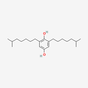 molecular formula C22H38O2 B1596104 2,6-Bis(6-methylheptyl)benzene-1,4-diol CAS No. 57214-69-4