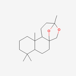 molecular formula C18H30O2 B1596105 5H-3,5a-Epoxynaphth[2,1-c]oxepin, dodecahydro-3,8,8,11a-tetramethyl- CAS No. 57345-19-4