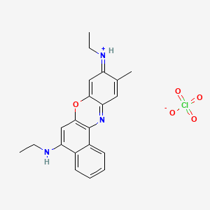 molecular formula C21H22ClN3O5 B1596106 Oxazine 170 perchlorate CAS No. 62669-60-7