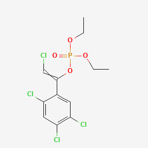 2-Chloro-1-(2,4,5-trichlorophenyl)ethenyl diethyl phosphate