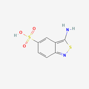 molecular formula C7H6N2O3S2 B1596126 3-Amino-2,1-benzisothiazole-5-sulphonic acid CAS No. 53815-74-0