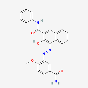 2-Naphthalenecarboxamide, 4-[[5-(aminocarbonyl)-2-methoxyphenyl]azo]-3-hydroxy-N-phenyl-