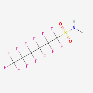 molecular formula C7H4F13NO2S B1596135 1-己烷磺酰胺，1,1,2,2,3,3,4,4,5,5,6,6,6-十三氟-N-甲基- CAS No. 68259-15-4