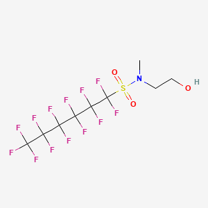 molecular formula C9H8F13NO3S B1596136 1-Hexanesulfonamide, 1,1,2,2,3,3,4,4,5,5,6,6,6-tridecafluoro-N-(2-hydroxyethyl)-N-methyl- CAS No. 68555-75-9