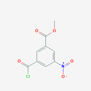 molecular formula C9H6ClNO5 B159614 Methyl 3-(chlorocarbonyl)-5-nitrobenzoate CAS No. 1955-04-0
