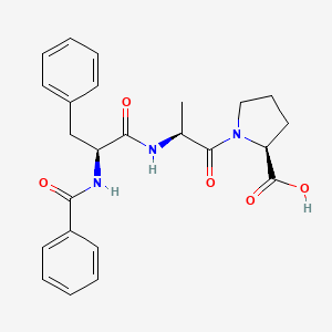 molecular formula C24H27N3O5 B1596146 Benzoylphenylalanyl-alanyl-proline CAS No. 69677-91-4