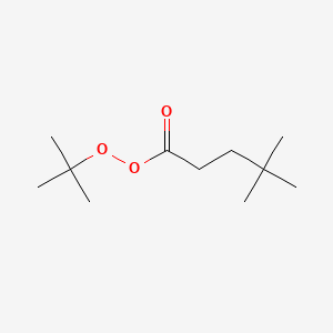 molecular formula C11H22O3 B1596150 Neoheptaneperoxoic acid, 1,1-dimethylethyl ester CAS No. 26748-38-9
