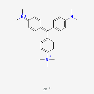 molecular formula C26H33N3Zn+4 B1596151 C.I. Basic Violet 3, methochloride, compd with zinc chloride CAS No. 36148-59-1