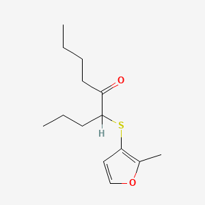 molecular formula C14H22O2S B1596153 4-((2-甲基-3-呋喃基)硫基)-5-壬酮 CAS No. 61295-50-9