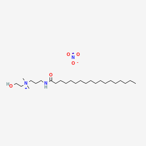 molecular formula C25H53N3O5 B1596156 2-Hydroxyethyl dimethyl 3-stearamidopropyl ammonium nitrate CAS No. 2764-13-8