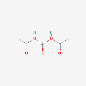 molecular formula C4H8O5Z B1596191 Zirconium di(acetate) oxide CAS No. 5153-24-2