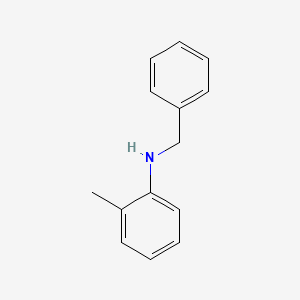 molecular formula C14H15N B1596195 N-Benzyl-o-toluidine CAS No. 5405-13-0