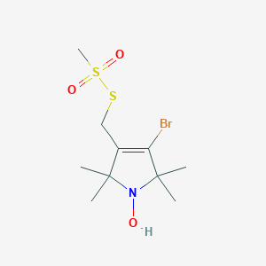 molecular formula C10H18BrNO3S2 B015962 4-溴-(1-氧基-2,2,5,5-四甲基-Δ3-吡咯啉-3-甲基)甲硫酸酯 CAS No. 215956-55-1
