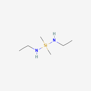 molecular formula C6H18N2Si B1596200 Bis(ethylamino)dimethylsilane CAS No. 6143-68-6