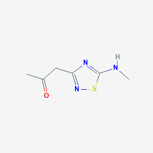1-(5-Methylamino-[1,2,4]thiadiazol-3-yl)-propan-2-one