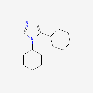 molecular formula C15H24N2 B1596215 1,5-Dicyclohexylimidazole CAS No. 80964-44-9
