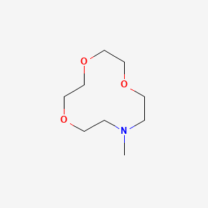 molecular formula C9H19NO3 B1596216 10-Methyl-1,4,7-trioxa-10-azacyclododecane CAS No. 69978-45-6
