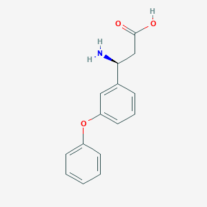 molecular formula C15H15NO3 B1596221 (3S)-3-amino-3-(3-phenoxyphenyl)propanoic acid CAS No. 723733-91-3