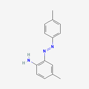 molecular formula C14H15N3 B1596236 4-Methyl-2-p-tolylazo-phenylamine CAS No. 58010-91-6