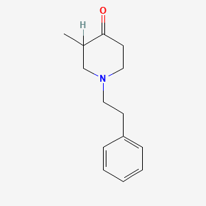 molecular formula C14H19NO B1596238 3-Methyl-1-(2-phenylethyl)piperidin-4-one CAS No. 82003-82-5