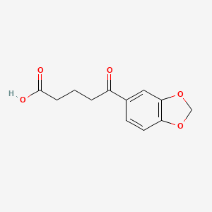 molecular formula C12H12O5 B1596243 5-[3,4-(Methylenedioxy)phenyl]-5-oxovaleric acid CAS No. 87961-41-9