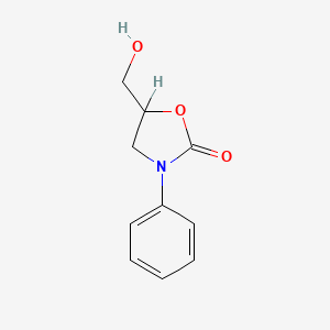 molecular formula C10H11NO3 B1596293 5-(Hydroxymethyl)-3-phenyl-1,3-oxazolidin-2-one CAS No. 29218-21-1