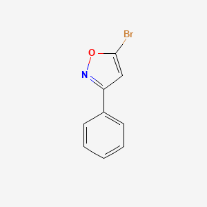 molecular formula C9H6BrNO B1596296 5-Bromo-3-phenylisoxazole CAS No. 3356-92-1