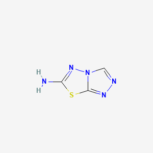 molecular formula C3H3N5S B1596314 [1,2,4]Triazolo[3,4-b][1,3,4]thiadiazol-6-amine CAS No. 3176-50-9