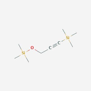 molecular formula C9H20OSi2 B1596355 Silane, trimethyl[3-[(trimethylsilyl)oxy]-1-propynyl]- CAS No. 50965-66-7