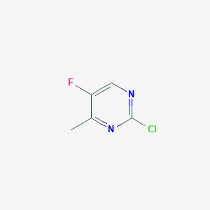 molecular formula C5H4ClFN2 B159636 2-Chloro-5-fluoro-4-methylpyrimidine CAS No. 134000-96-7