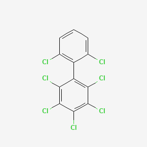molecular formula C12H3Cl7 B1596369 2,2',3,4,5,6,6'-Heptachlorobiphenyl CAS No. 74472-49-4