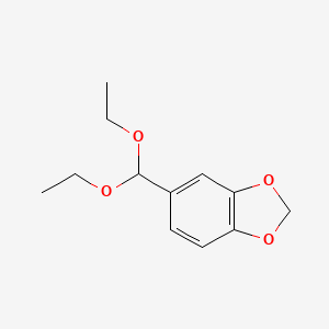 molecular formula C12H16O4 B1596379 1,3-Benzodioxole, 5-(diethoxymethyl)- CAS No. 40527-42-2
