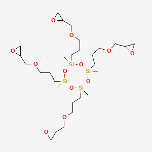 2,4,6,8-Tetramethyl-2,4,6,8-tetrakis(3-(oxiranylmethoxy)propyl)cyclotetrasiloxane